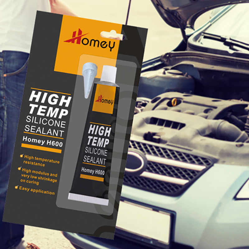 Homey H600 high-temp gasket marker neutral cure silicone sealant