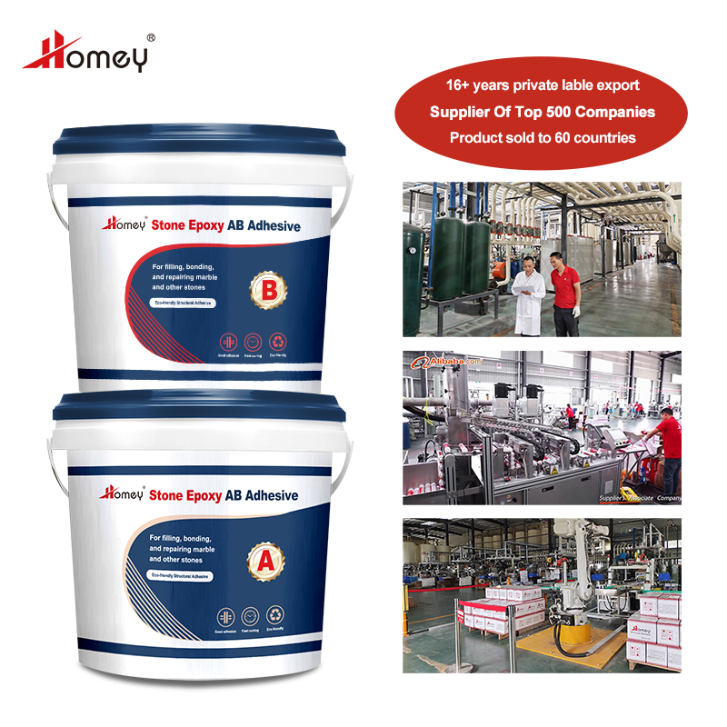 Homey High Bonding Dry Hanging Structural Adhesive Stone Epoxy A B Glue