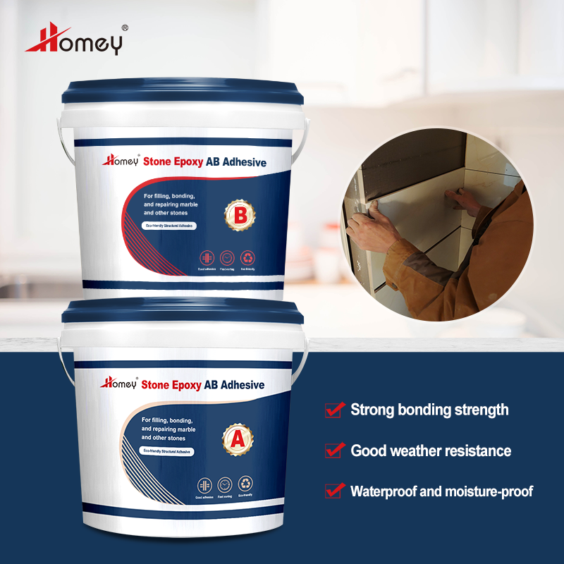 Homey High Bonding Dry Hanging Structural Adhesive Stone Epoxy A B Glue