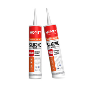 Homey H500 300ml weatherproof waterproof glass neutral gp glass silicone sealant glue