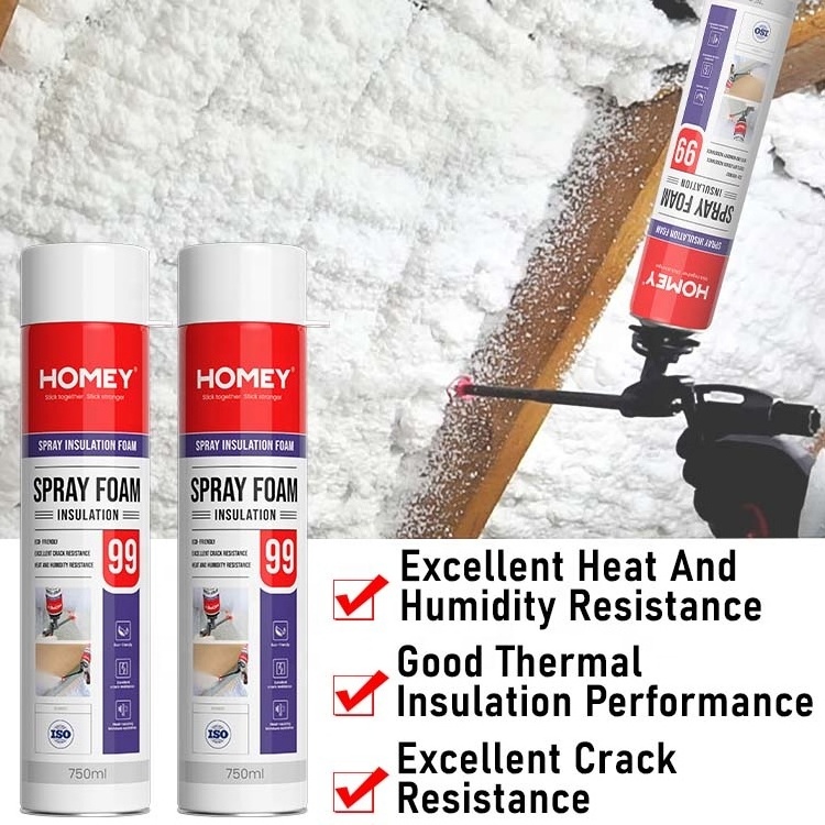 Spray insulation pu foam adhesives sealants expandable pu foam polyurethane spray pu foam