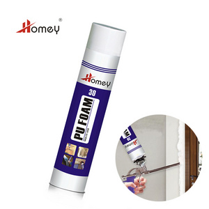 Homey Factory 750ml Spray Sealant White PU Foam Manufacture Guangdong