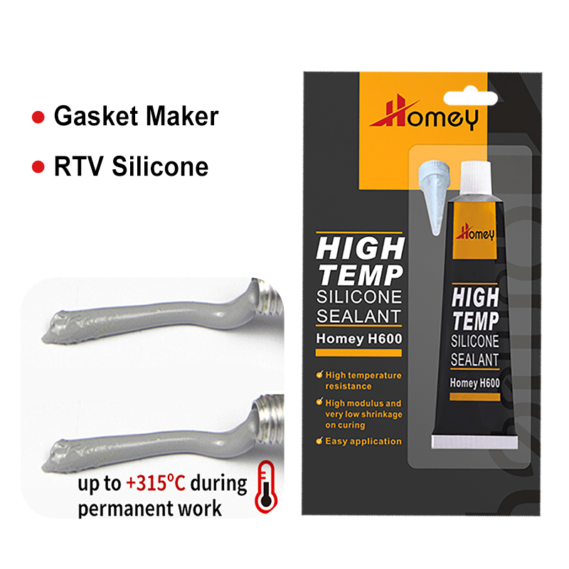 Homey h600 high temperature glue engine gasket silicone sealant for automobile