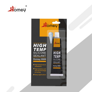 Homey Optional 85g 50g Thermal Insulation 310ml Gray High Temp Red Silicone Sealant