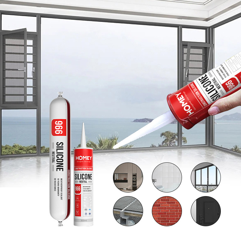 Homey waterproof sealant for rooftops 280ml suppliers roof skylight brown color glass silicone sealant