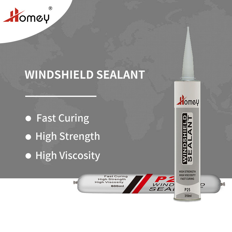 Homey Quick Drying 600ml sausage auto glass polyurethane PU silicone Sealant adhesives For Car Front Windshield Glass