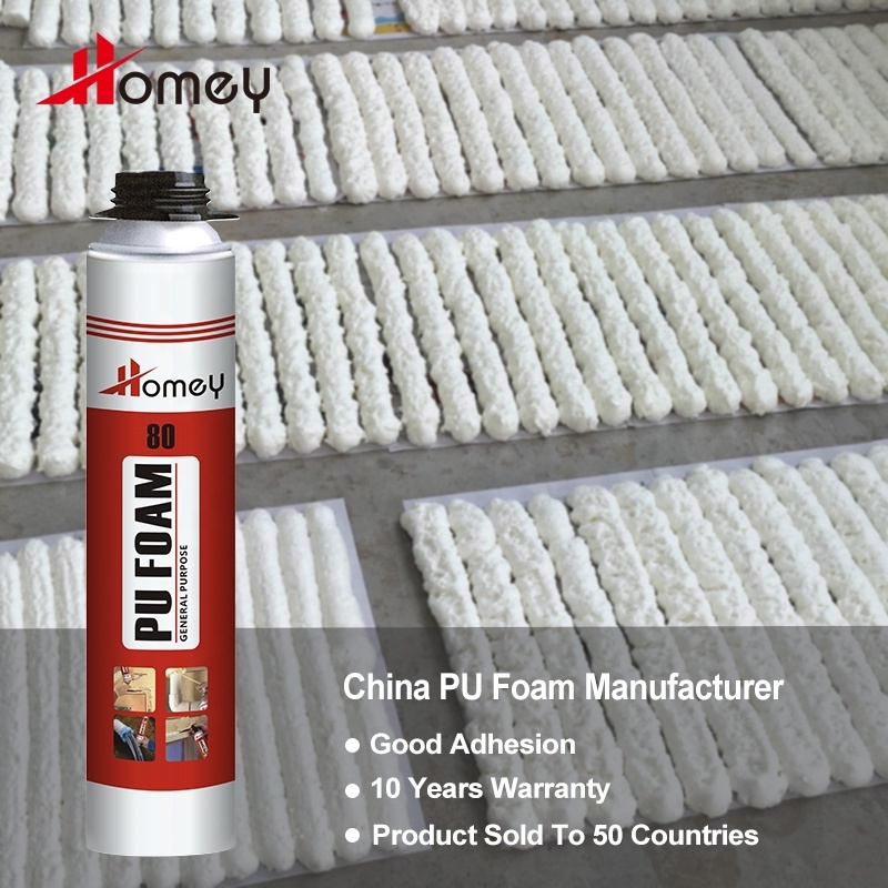 All Season Building Fast Drying Door And Window Frames PU Spray Foam Polyurethane Gun Type Insulation liquid PU Foam