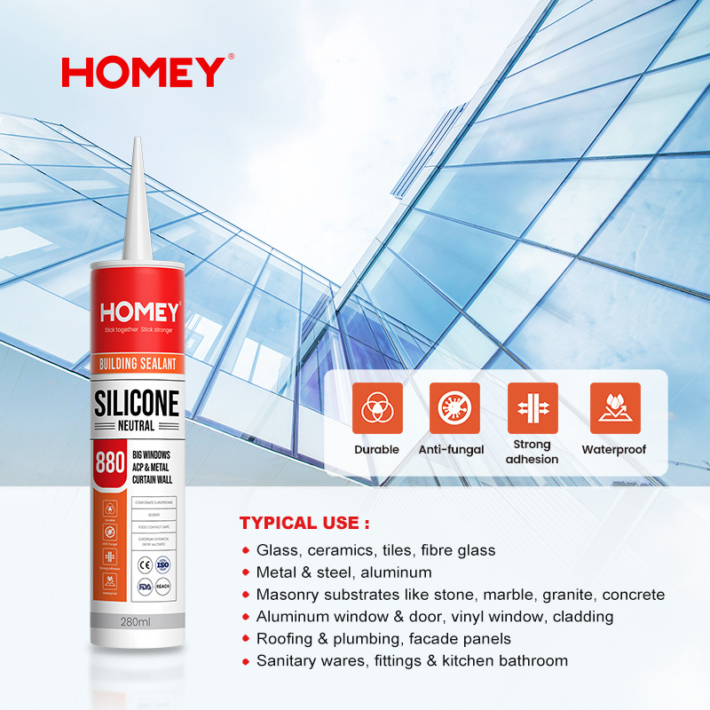 Homey glue and sealant for gutter transparent silicone weather sealant suppliers