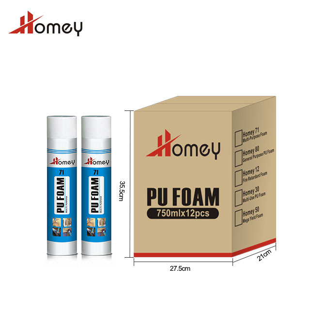 Homey 71 polyurethane insulation spray tire filling foam