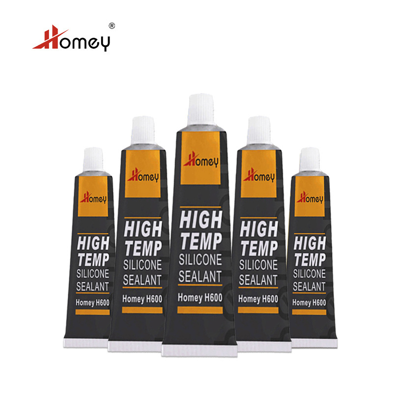 Homey Optional 85g 50g Thermal Insulation 310ml Gray High Temp Red Silicone Sealant