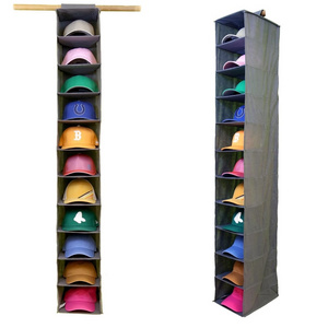 Foldable Hanging Closet Hat Organizer for Baseball Caps Convenient Hat Storage Cap Closet Organizer Storage Hat Bag