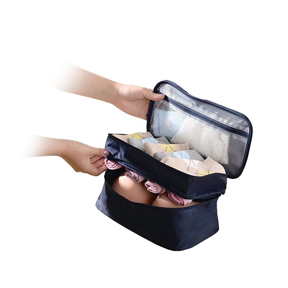 Lingerie Storage Bag, Undergarment Travel Pouch, Underwear Travel Case Bag Women Clear Cosmetic Bag New Fashion 2023 Zipper