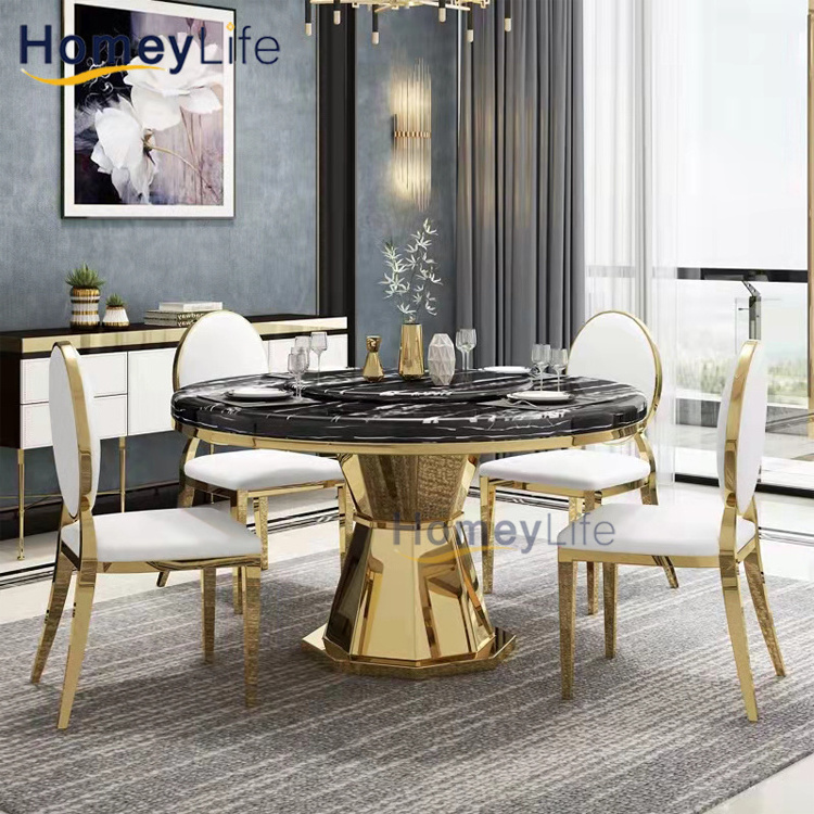 Royal marble glass dining table modern pool dining table for sale