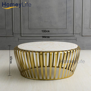 oak Free Sample Luxury Led Marble Gold Design Metal Multitouch Modern Coffee Table For Living Room