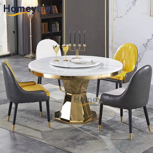 Royal marble glass dining table modern pool dining table for sale