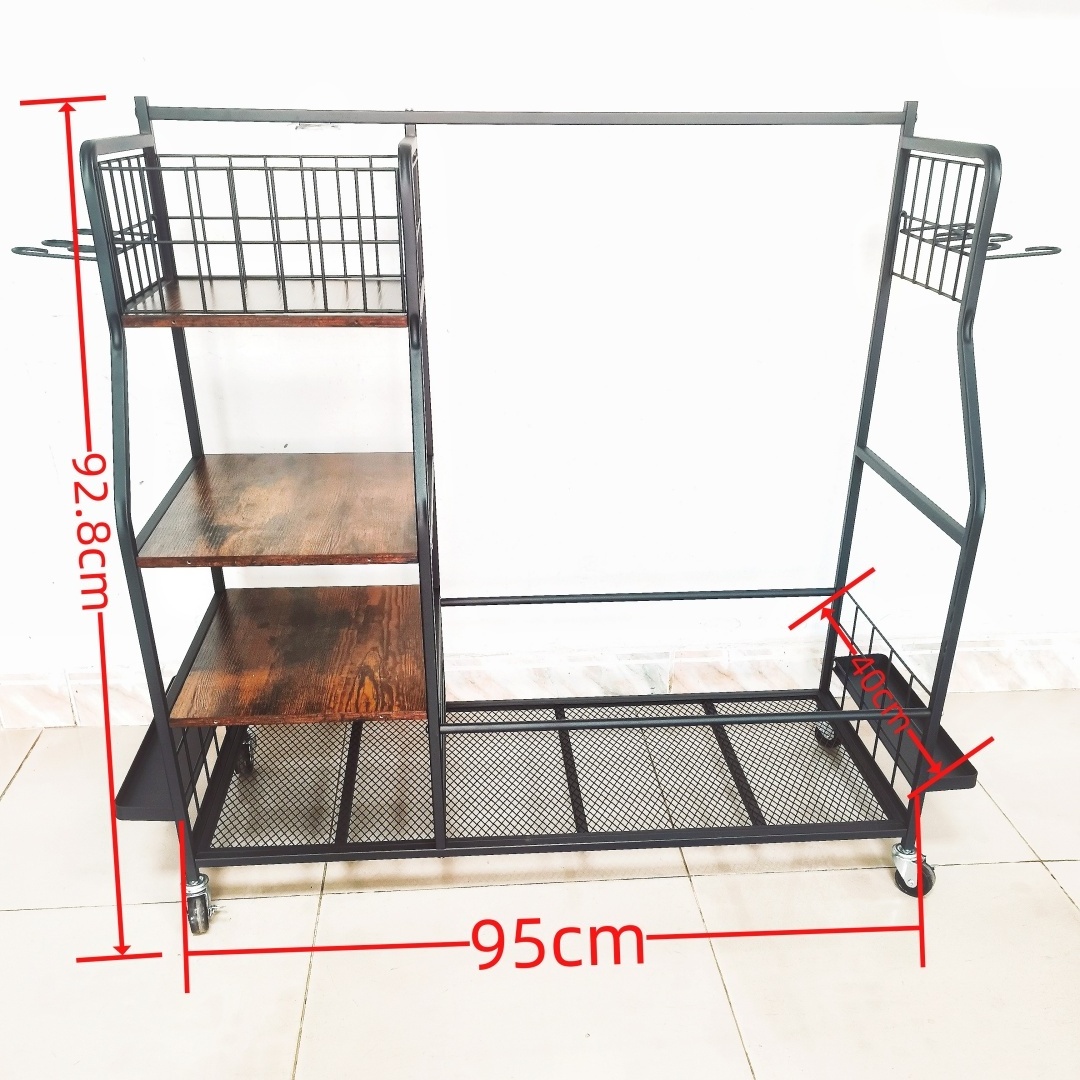 Golf Storage Garage Organizer 2 Golf Bag Storage Stand Sports Equipment Storage Rack Shoe  Baseball Bat Shelves