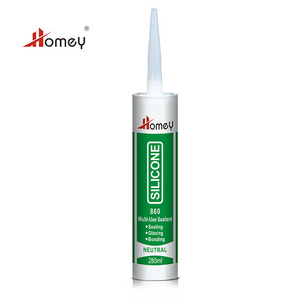 Homey 860 multi use neutral cure waterproof silicone sealant for aluminum ceramics tiles