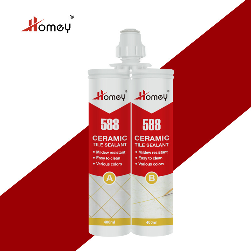 Homey double component colorful tile grout sealant glue for kitchen tiles ceramic seam