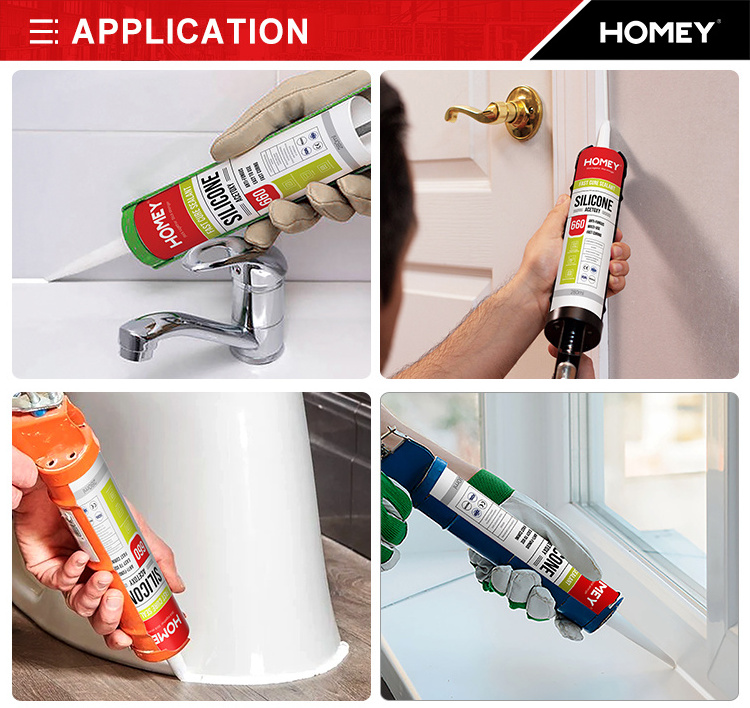 Homey  ct1 silicone clear 704 glue sealant micro ban caulk tube price for acetoxy  glass