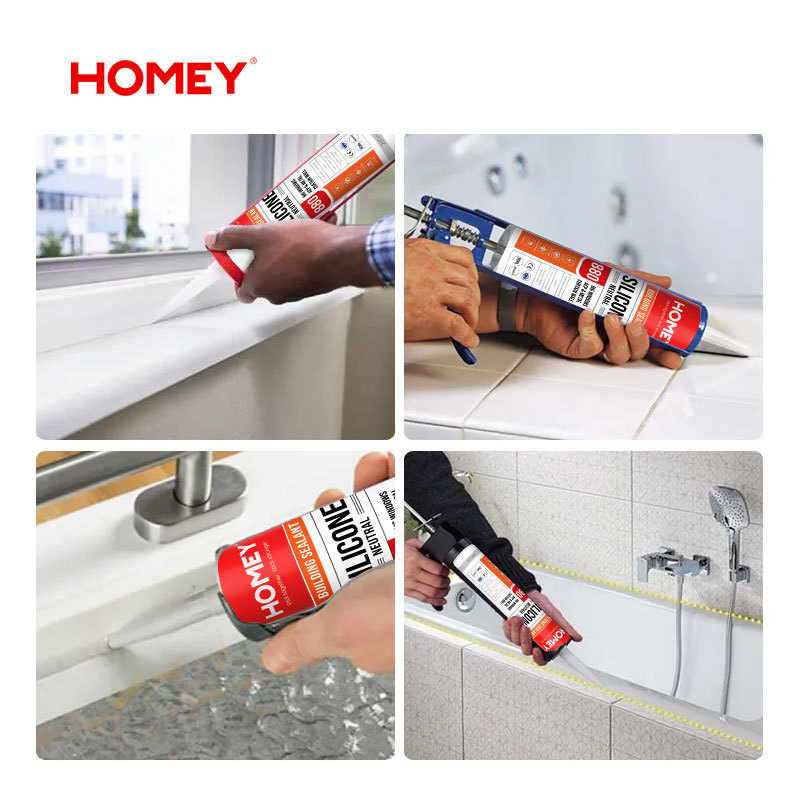 Homey  100% silicone 9000 glue glass metal silicone sealant to plastic rubber sealant to metal adhesive