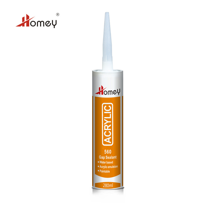 Homey 560 Acrylic Sealant White Caulk paintable acrylic sealant gap sealant filler