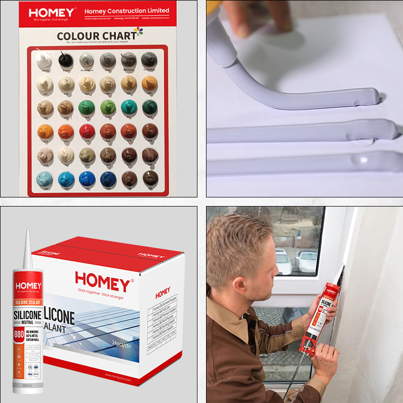 Homey  100% silicone 9000 glue glass metal silicone sealant to plastic rubber sealant to metal adhesive