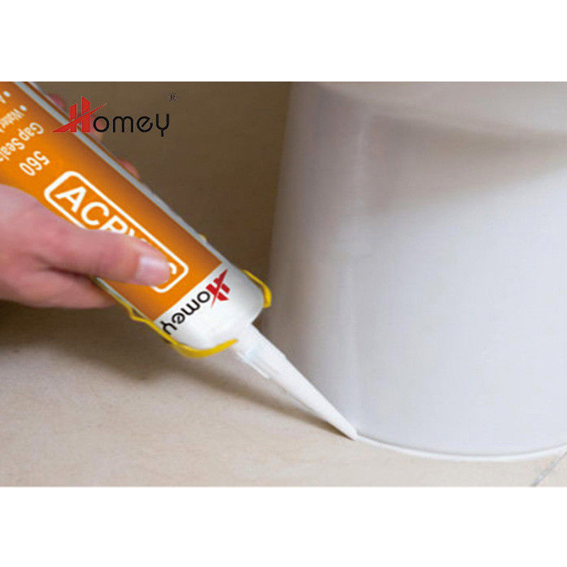 Homey 560 Acrylic Sealant White Caulk paintable acrylic sealant gap sealant filler