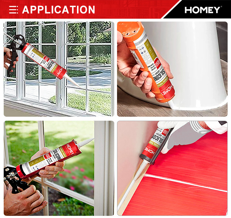 Homey  ct1 silicone clear 704 glue sealant micro ban caulk tube price for acetoxy  glass