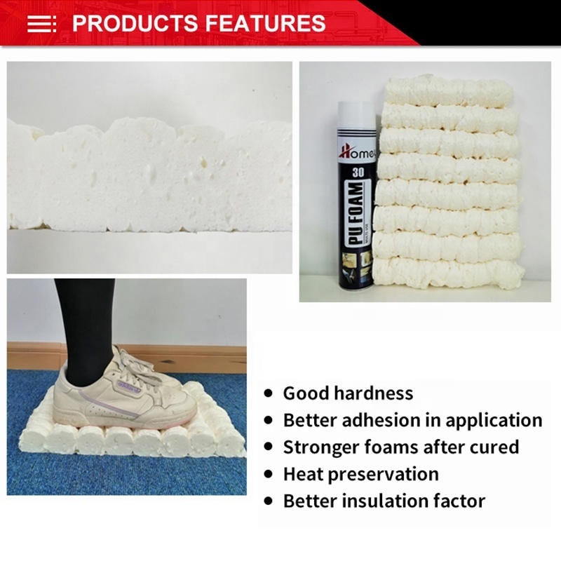 Homey Buy Cheap Muti-Use Spray Foam Insulation Expanding Polyurethane Pu Foam