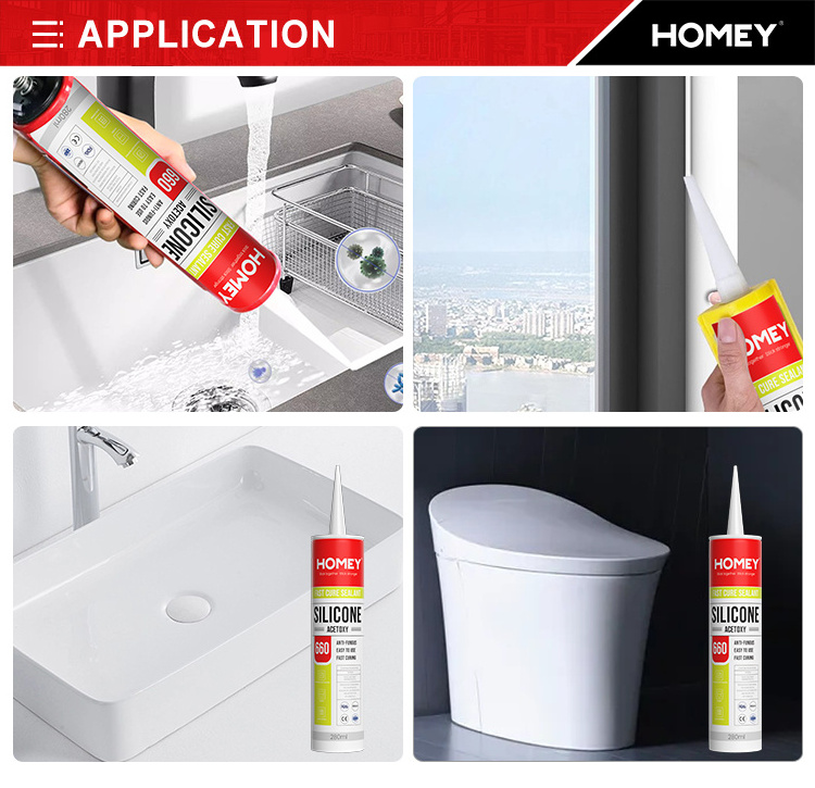 Homey e6000 food grade multibond silicone sealant adhesive