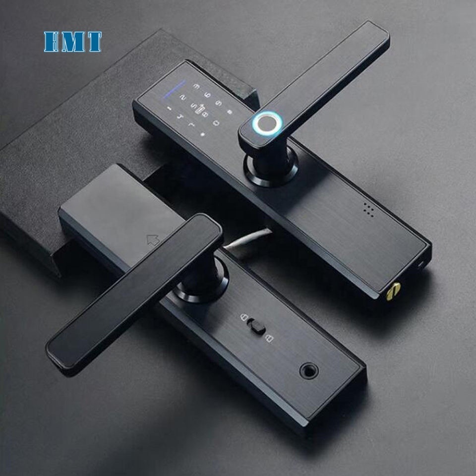 TTLOCK BLE Tuya wifi APP Fingerprint Hotel Lock Password Smart Home Door Lock Electric Handle Biometric fingerprint lock