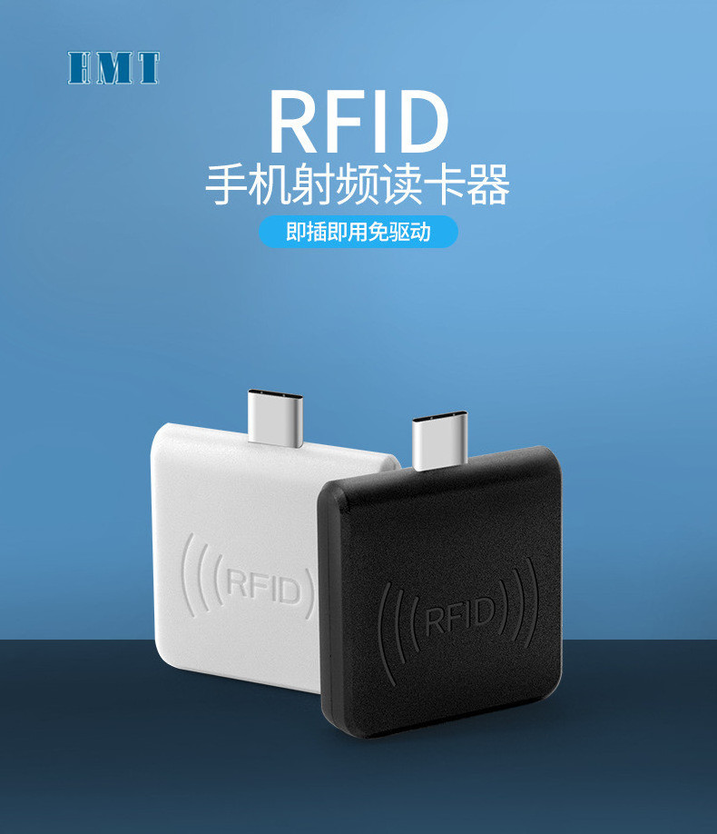 Portable mobile phone micro Type-c USB 125khz Proximity ID RFID Card Reader on Android Smart Phone RFID reader