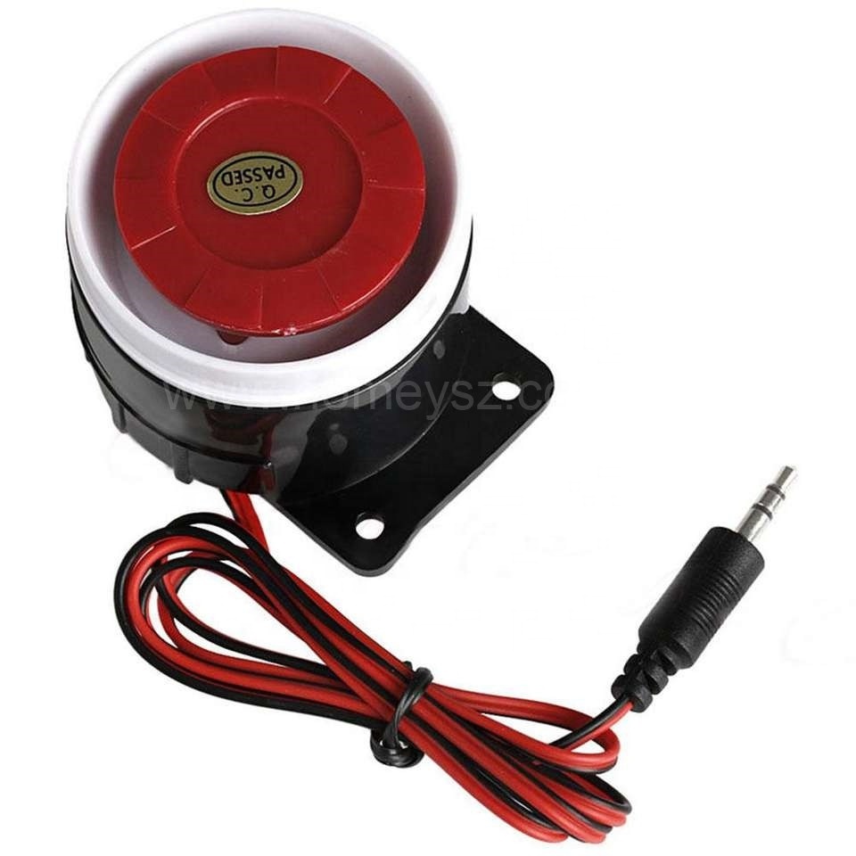 12V siren hooter 120DB Indoor Mini Wired Siren For Wireless Home Alarm Security System Siren Sound For Home Security