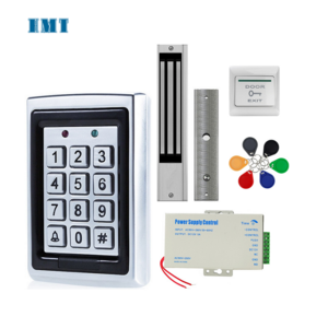 Electric Magnetic Lock 180KG/280KG Metal FRID Keypad Exit Button RFID Key Fobs Access Control System Kit