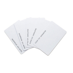 Low Frequency Card 125khz Door Access Control Blank White RFID Card rfid key card