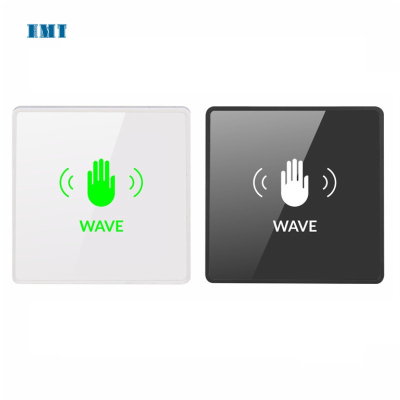 Tempered glass panel IR Infrared Sensor Exit No Touch Button Contactless Access Control Door Switch Touchless Exit Button