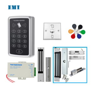 Hot sale Plastic keypad access controller Electric Magnet Lock 180KG/280KG Exit Button RFID tags Access Control System Kits