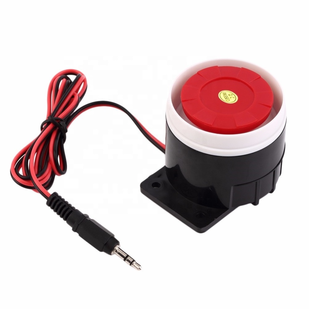 12V siren hooter 120DB Indoor Mini Wired Siren For Wireless Home Alarm Security System Siren Sound For Home Security