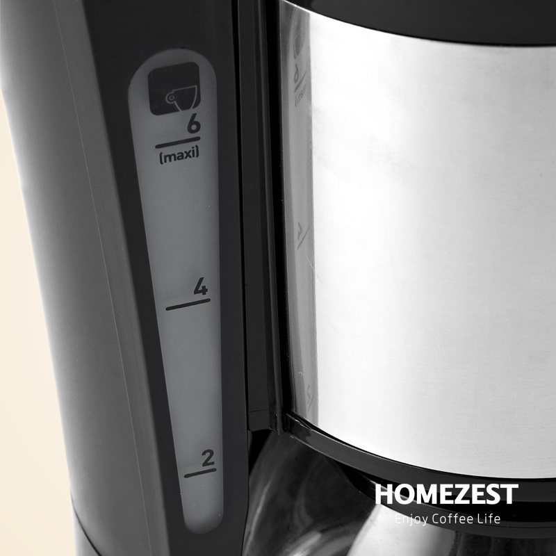 HOMEZEST  CM-323B HOME USE COFFEE MACHINE 0.65L FILTER  4-6 CUPS DRIP  COFFEE MAKER