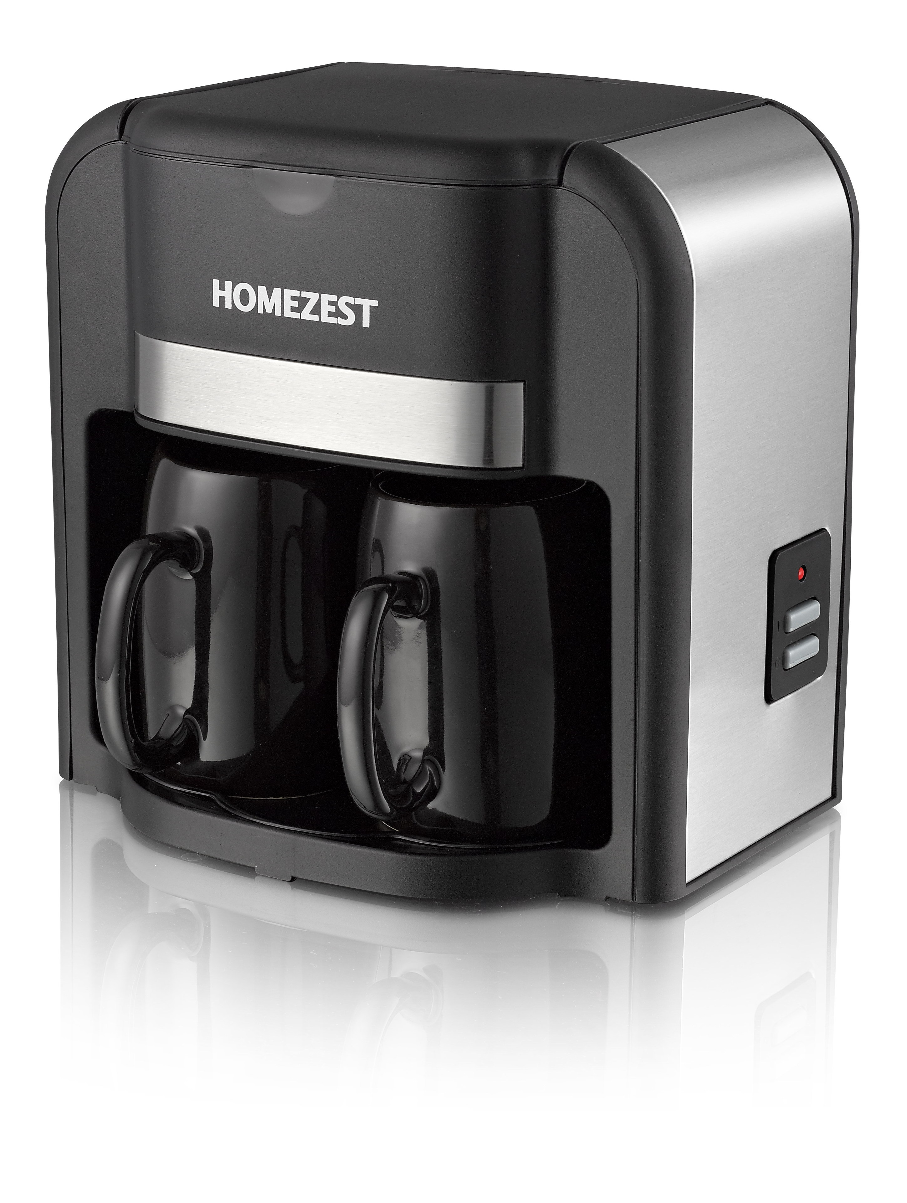 Homezest CM-902 professional top seller 2 cups coffee maker double cup drip coffee maker coffee machine