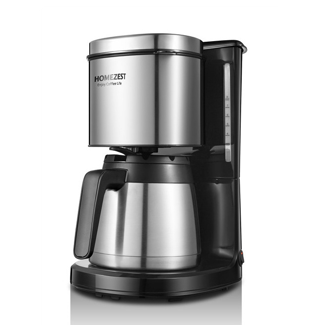 HOMEZEST CM-318W FASHION AUTOMATIC 1.25L COFFEE MACHINE 10-12 CUPS  STAINLESS STEEL FILTER FOR HOUSE USE  COFFEE MAKER