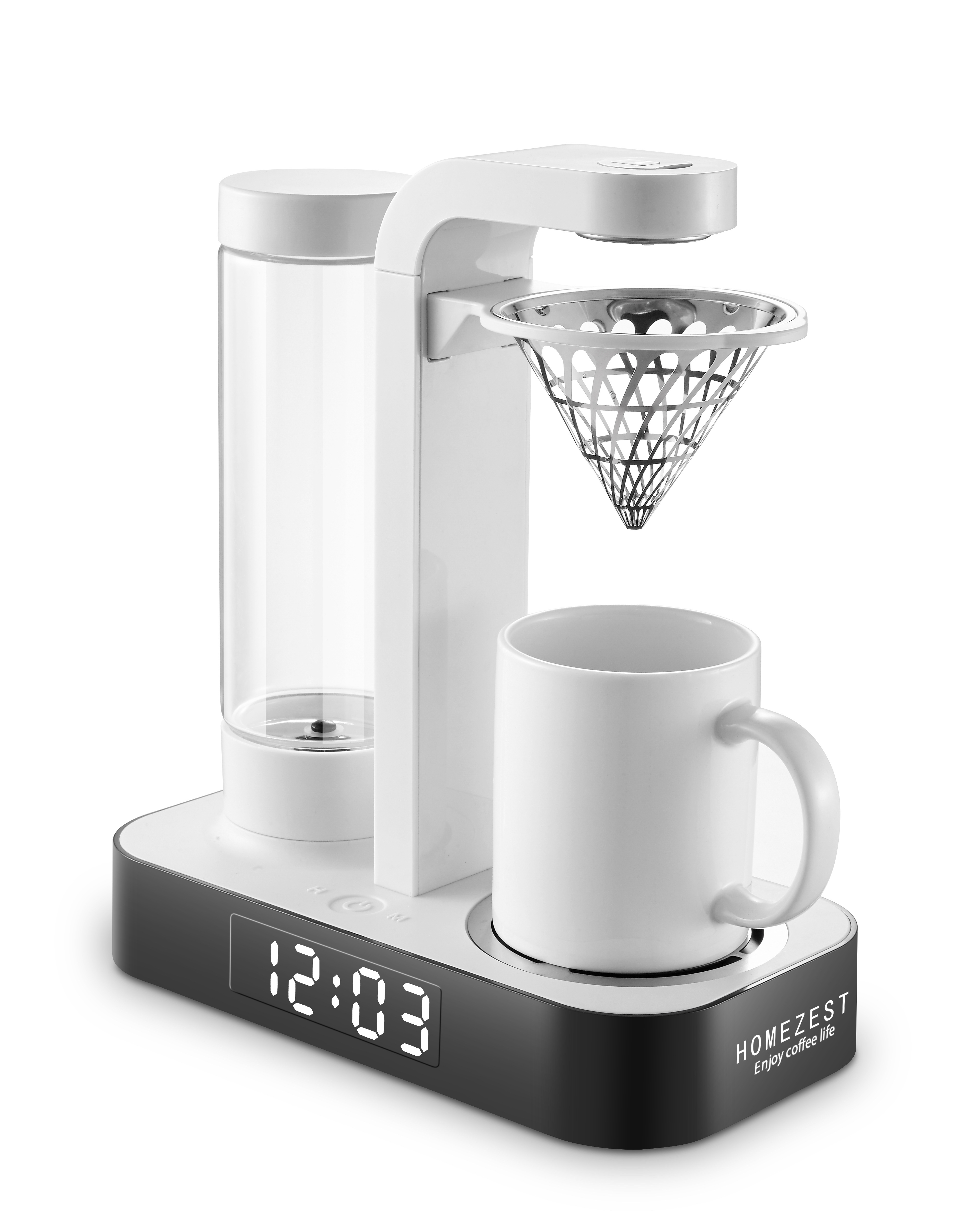 HOMEZEST CM-602 Fashionable Timer CAFETERA Machine Ice Drip COFFEE 0.5L 4 Maker