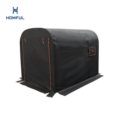 HOMFUL Retractable Motorcycle Shelter Motorbike Garage Foldable Canopy Tent Folding Motorcycle Shelter