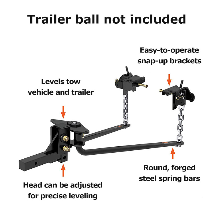 HOMFUL High Quality Trailer Parts Trailer Accessories Weight Distribution Hitch With Sway Control