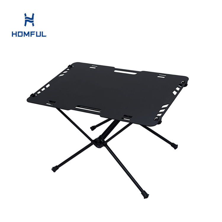 HOMFUL  Aluminum Folding Kitchen Camping Table Multifunction Lightweight Camping Kitchen Table