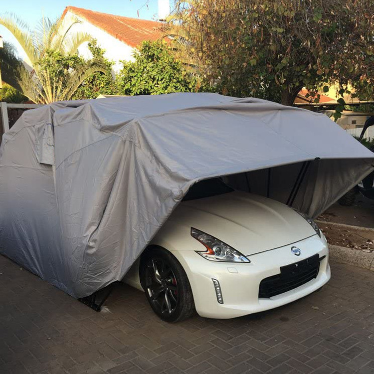 HOMFUL Foldable Car Shelter Canopy Garage Retractable Folding Car Garage Tent Portable Carport  Folding Car Garage