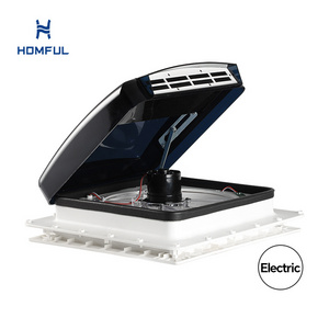 HOMFUL RV Accessories Caravan Skylight Motorhome Roof Vent Electric RV Roof Vent Fan with Remote Control