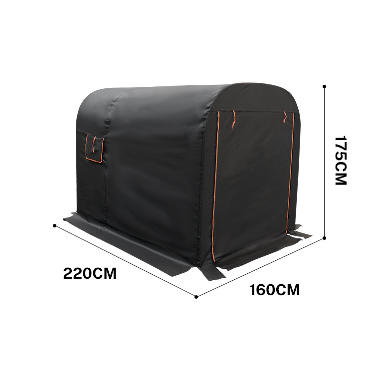 HOMFUL Retractable Motorcycle Shelter Motorbike Garage Foldable Canopy Tent Folding Motorcycle Shelter