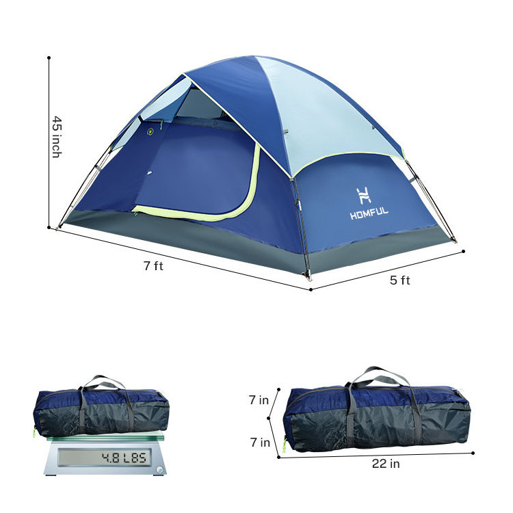 HOMFUL 2 4 8 Persons Large Waterproof Camping Tents Camping Family Outdoor Tent