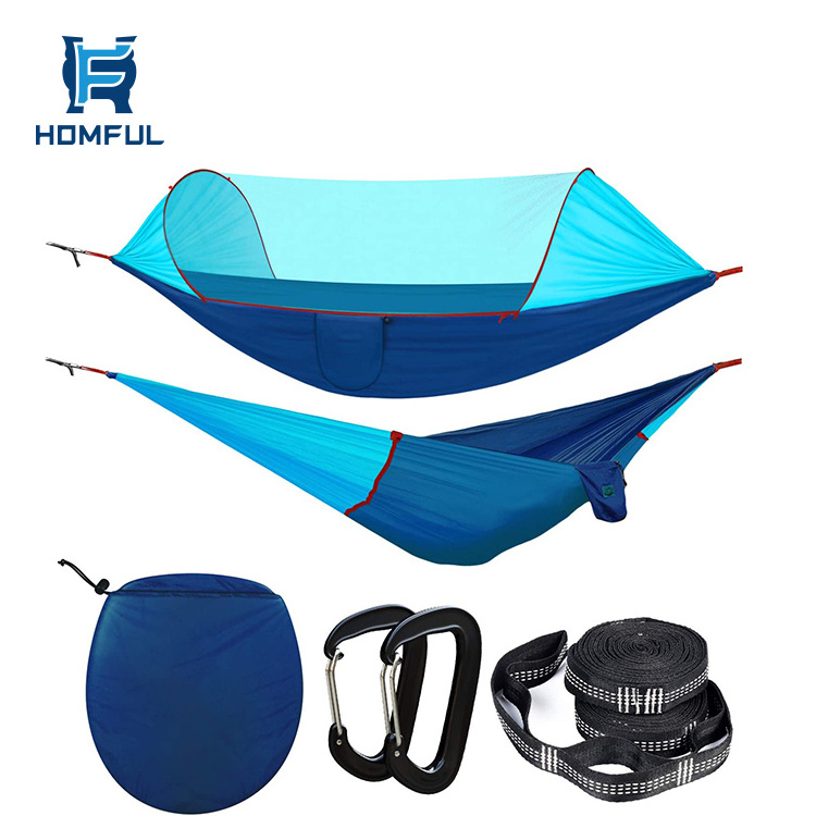 HOMFUL Outdoor Gear Ultralight Camping Hammock with Mosquito Net